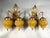 1980s French Louis XVI Gold Bronze Crystal Wall Lamps/ Sconces -Pair For Sale - Image 13 of 14