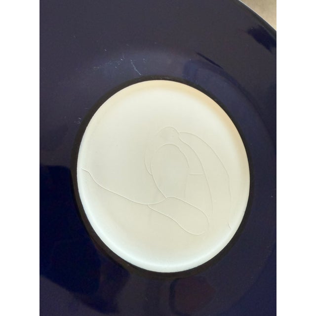 Blue Set of 5 Pagnossin Normandy Blue Saucers For Sale - Image 8 of 8