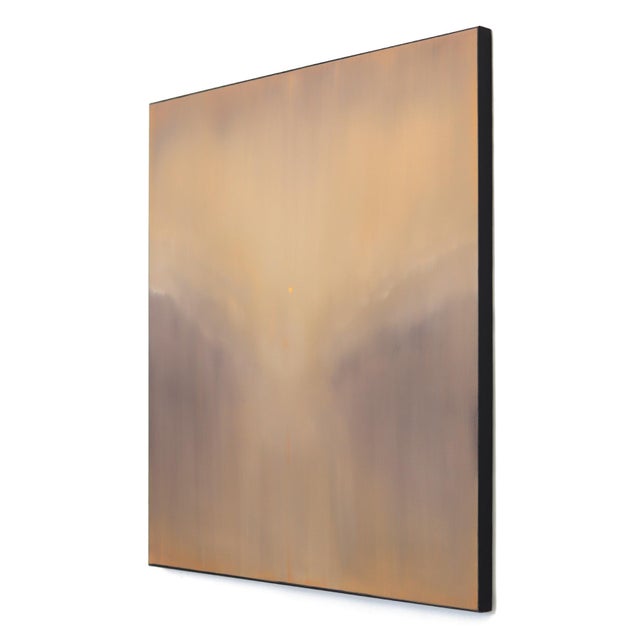 Abstract Return to Presence - Original Abstract Minimalist Landscape Oil Painting on Canvas by Mark Acetelli For Sale - Image 3 of 9