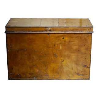 Victorian Metal Deed Box, 1880s For Sale