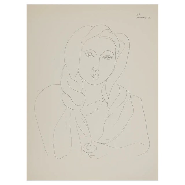 Henri Matisse, Portrait with Turban, Lithograph For Sale
