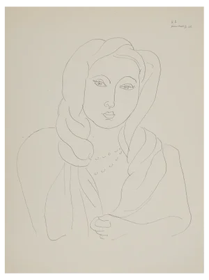 Henri Matisse, Portrait with Turban, Lithograph