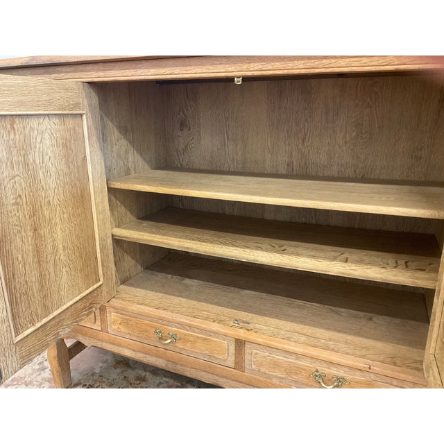 1970s Mid-Century Danish Oak Sideboard by Henning Kjaernulf, Attributed For Sale - Image 11 of 15