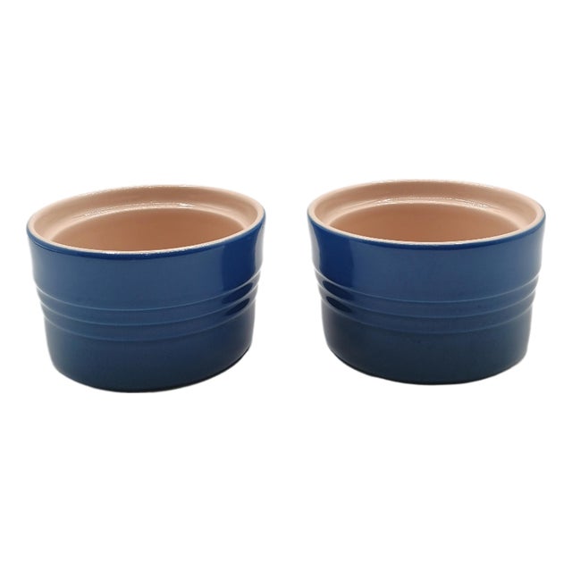 Le Creuset Stoneware Marseille Ramekins Set of 2 For Sale