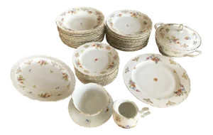 Porcelain Dinner Set from Kahla, 1950s, Set of 39