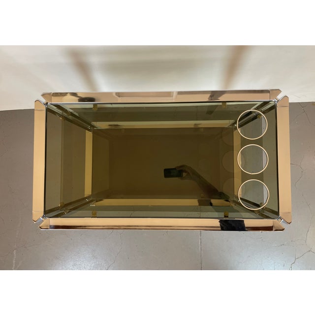 Space Age Chrome and Smoked Glass Bar Cart, 1970s For Sale - Image 15 of 18