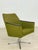 Mid-Century Green Swivel Armchair For Sale - Image 4 of 11