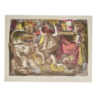 Antoni Clavé, Torero's Death, Lithograph For Sale