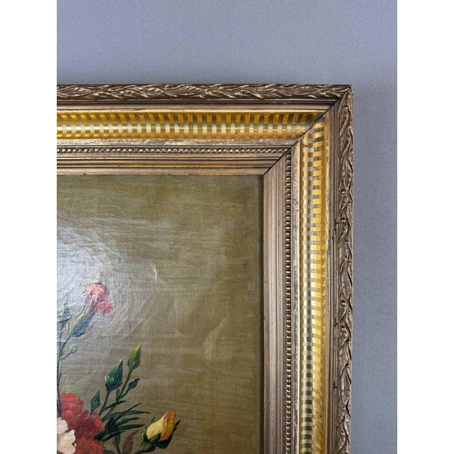 French School Artist, Floral Still Life, Early 20th Century, Oil Painting on Canvas, Framed For Sale - Image 5 of 10