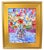 2020s Impressionist Floral Bouquet Painting Including the Antiqued Gold Wood Frame For Sale - Image 5 of 5