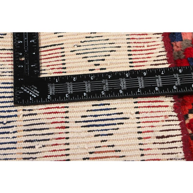 Vintage Persian Lori Diamond Medallion Rug - 06'06 X 08'10 For Sale In Dallas - Image 6 of 9