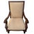 Vintage Hand-Carved Mahogany Upholstered Arm Chairs With Rolled Arms - A Pair For Sale - Image 13 of 16