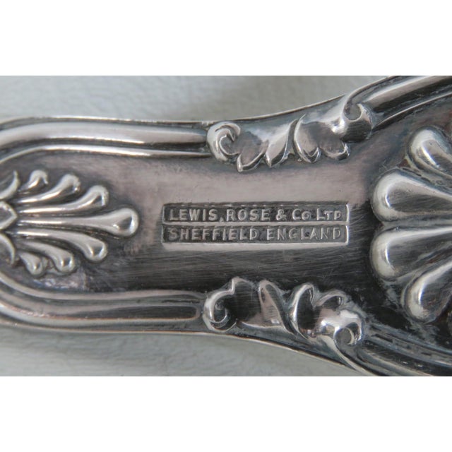 Mid 20th Century Lewis Rose and Co LTD Sheffield England Silverplate Ladle Scrollwork Motif For Sale - Image 11 of 11