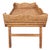 Artifacts Rattan Scallop Design Breakfast Tray with Wooden Legs, Honey Brown For Sale - Image 4 of 5