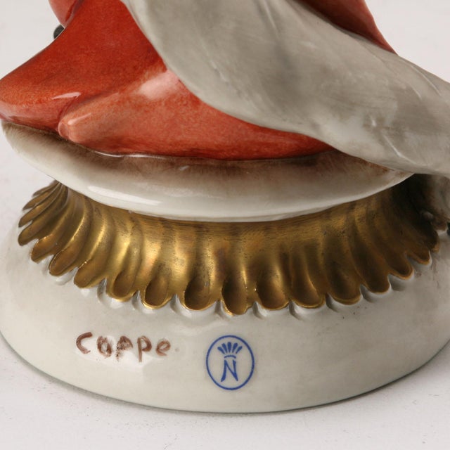 Grotesque Violinist Figurine by Giuseppe Cappè for Capodimonte Factory For Sale - Image 11 of 13