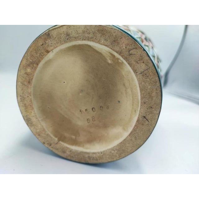 Antique Art Nouveau Vase in Ceramic, 1890s For Sale - Image 12 of 14