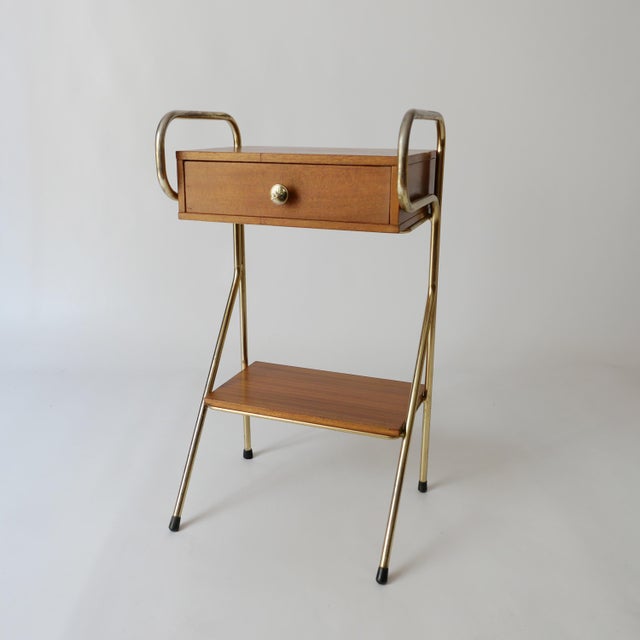 Vintage Bedside Table by Jacques Hitier, 1960s For Sale - Image 10 of 10