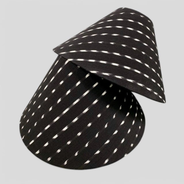 Vintage Hand Crafted Guatemalan Textile Fabric Empire Lampshades- A Pair For Sale In Charlotte - Image 6 of 7