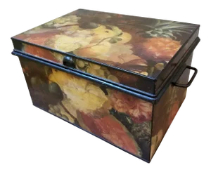 Antique Tole Storage Box
