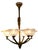 1930s Ceiling Lamp with Bronze Mount and Opalescent Glass, 1930s For Sale - Image 5 of 11