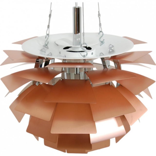 Copper Artichoke Lamp by Poul Henningsen for Louis Poulsen, 1950s For Sale - Image 3 of 12