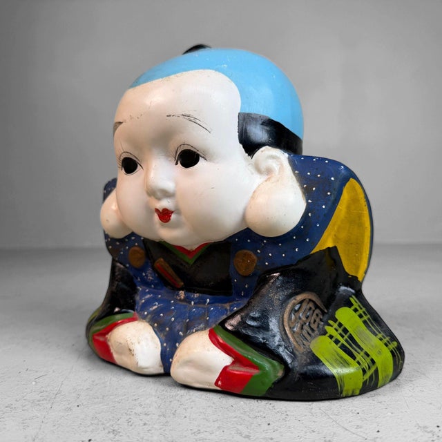 Mid-Century Modern Vintage Japanese Fukusuke Money Box, 1960s For Sale - Image 3 of 10