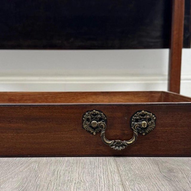 Antique English Georgian Mahogany Drop-Leaf Writing Table, 1700s For Sale - Image 13 of 14