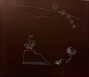 Claudio Granaroli, Composition, 1970s, Linocut
