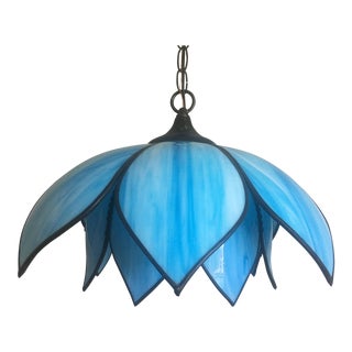 Mid-Century Lotus Pendant Light For Sale