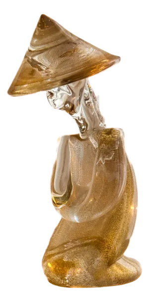 Chinese Murano Glass Figure by Archimede Seguso for Seguso, 1960s