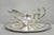 Vintage Crescent Victorian Silver Plated Gravy Sauce Boat on Attached Dish Plate For Sale - Image 11 of 12
