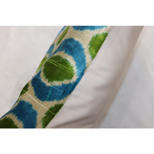 Late 20th Century Silk Ikat Pillow For Sale - Image 5 of 5