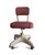 A mid-century tanker chair by Cole-Steel. The industrial office chair features a metal frame, new red vinyl upholstery,...