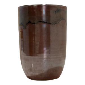 Vintage Japanese Shigaraki Ware Pottery Vase – Fully Glazed Stoneware, 12” Tall, Signed “Shigaraki”
