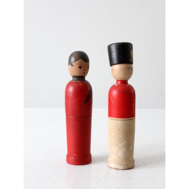 Mid-Century Modern Vintage Figural Wood Box Pair For Sale - Image 3 of 11