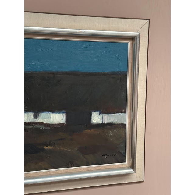 Bengt Hillgrund, Farm in the Landscape, 1950s, Oil Painting on Canvas, Framed For Sale - Image 9 of 18