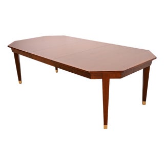 Henredon French Regency Louis XVI Banded Walnut Extension Dining Table | Newly Refinished For Sale