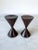 Mid-Century Turned Brazilian Rosewood Danish Modern Candlesticks- a Pair For Sale In Los Angeles - Image 6 of 9