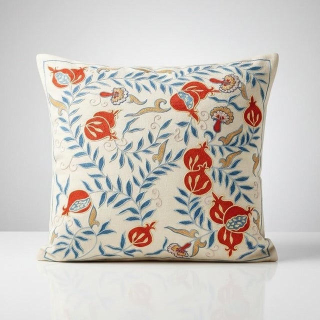 New Hand-Embroidered 100% Silk Cushion Cover – Authentic Uzbek Textile Art Elevate your home décor with this exquisite...