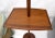 Solid Oiled Walnut or Teak End Side Table Tapered Base Floor Lamp For Sale - Image 6 of 9