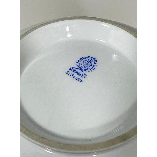 Apponyi Green Vase with Pheasant Heads from Herend Hungary Porcelain, 1960s For Sale - Image 4 of 5