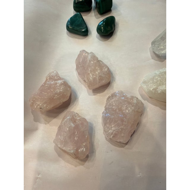 2020s Assorted Natural Crystal & Gemstone Collection With Meditation Beads & Crystal Wands For Sale - Image 5 of 10