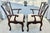 Henredon Vtg. Pair of Henredon Chippendale Heavily Carved Solid Mahogany Arm Chairs For Sale - Image 4 of 12