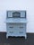 French Jasper Cabinet French Painted Gray Secretary Desk 6634 For Sale - Image 3 of 17