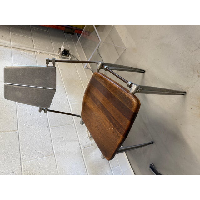 Robert Josten Robert Josten Aluminum Chair and Table - Set of 3 For Sale - Image 4 of 12