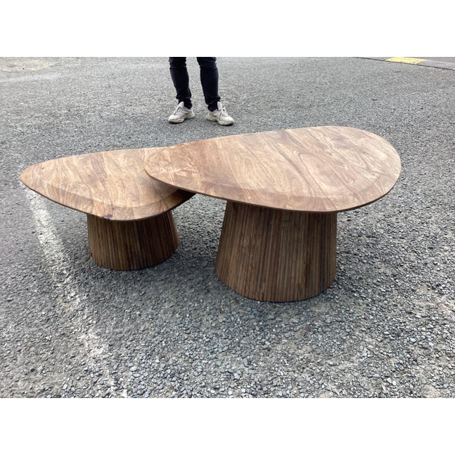 Contemporary Mango Wood Coffee Tables For Sale - Image 9 of 11