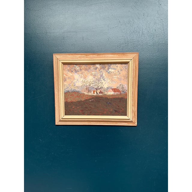 Bertil Wahlberg, Landscape, 1950s, Oil Painting on Panel, Framed For Sale - Image 18 of 18