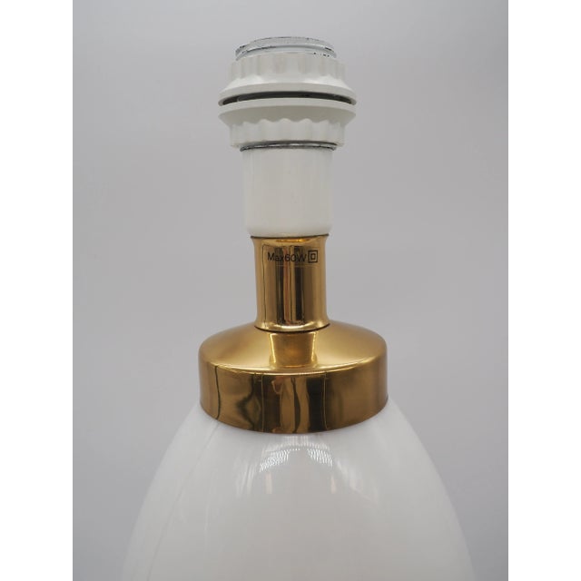 Vintage Opaline Glass Table Lamp from Ikea, Sweden, 1980s For Sale - Image 4 of 18