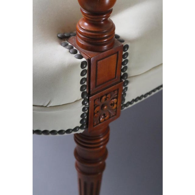 Victorian Baroque Style Armchair in Alcantara, 1970s For Sale - Image 14 of 17