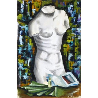 C. Carlinet, French Painting - Marble Torso For Sale